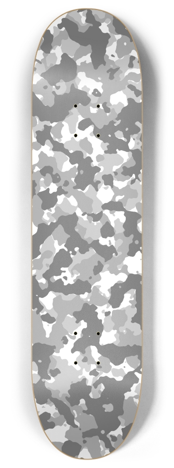 Transparent Camo 8 Inch Skateboard Deck