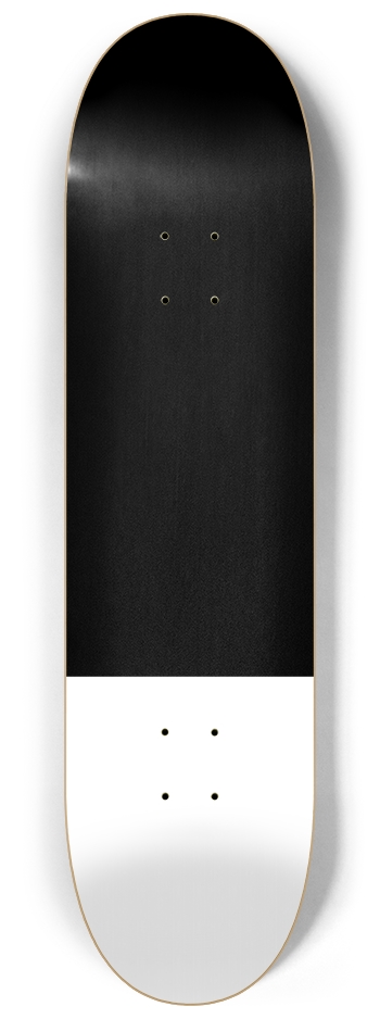 Two Thirds Black 8-1/4 Skateboard Deck