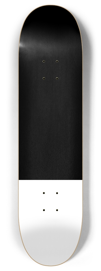 Two Thirds Black 8 Inch Skateboard Deck