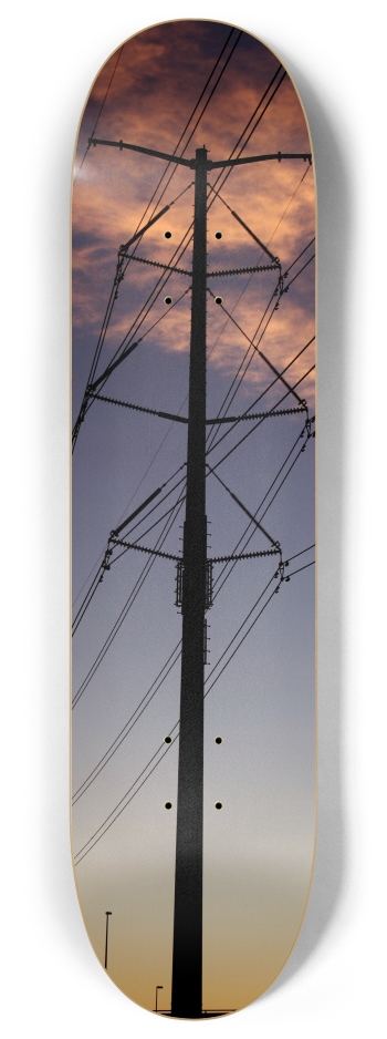Electric Sunset 8 Inch Skateboard Deck