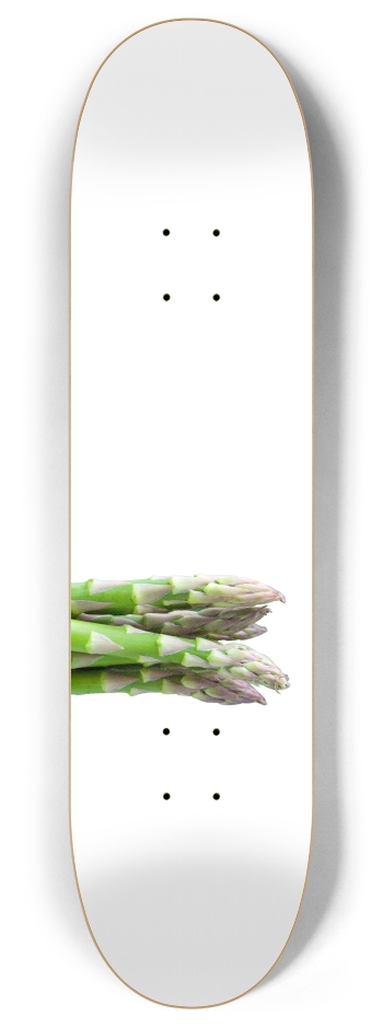 Asparagus (transparent) 8 Inch Skateboard Deck