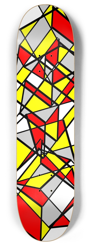 Kaleidoskate (transparent) 8 Inch Skateboard Deck