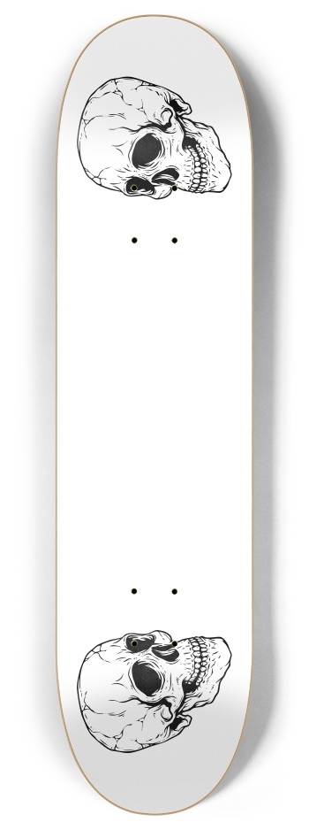 skulls transparent 8 Inch Skateboard Deck