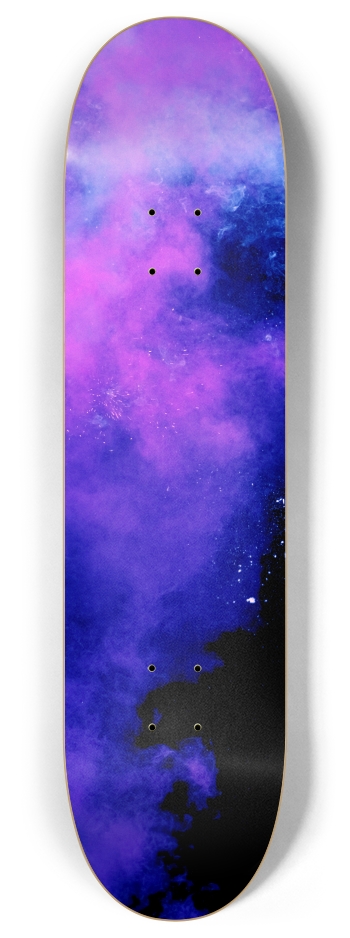 Blue and Pink Smoke 2 8 Inch Skateboard Deck