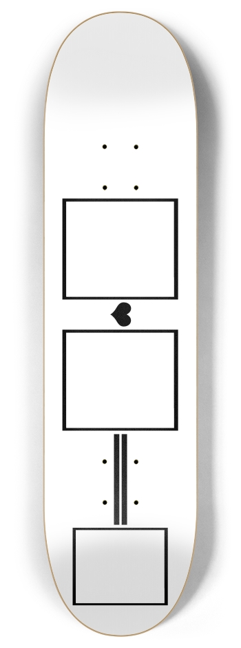 Squares Love Equal 8 Inch Skateboard Deck