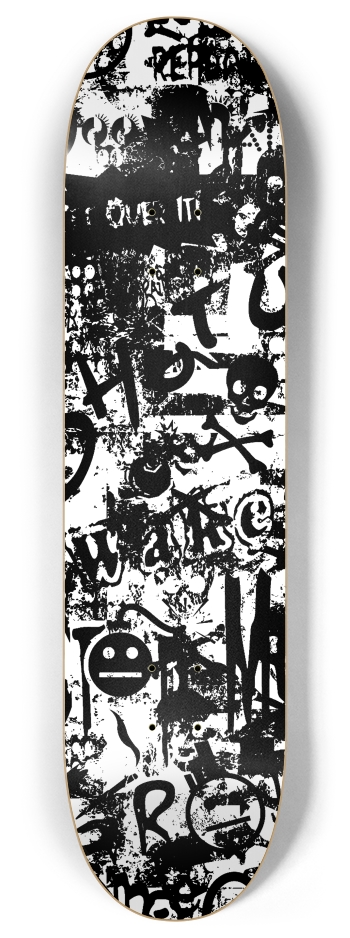 Graffiti Grunge 8 Inch Skateboard Deck