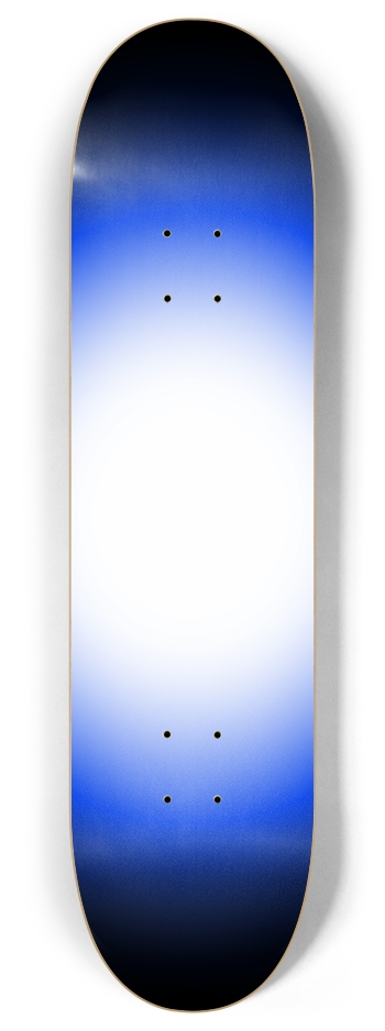 Blue Black White Gradient Background 8 Inch Skateboard Deck
