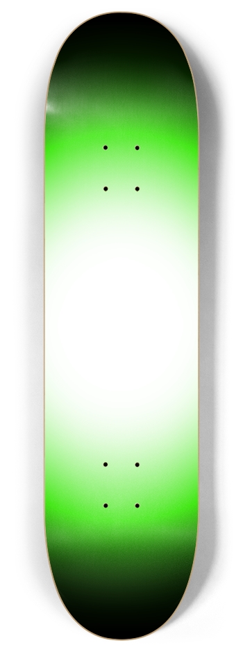Green Black White Gradient Background 8 Inch Skateboard Deck