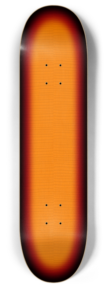 Sunburst Tiger Stripe Wood Finish 8 Inch Skateboard Deck