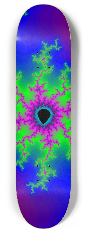 Abstract / Psychedelic Fractal Pattern 8 Inch Skateboard Deck