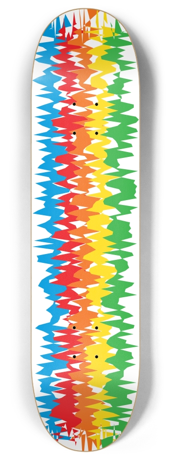 Abstract Wavy Lines 8 Inch Skateboard Deck