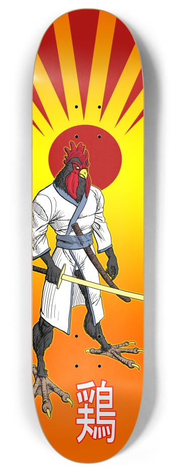 samurai chicken 8 Inch Skateboard Deck