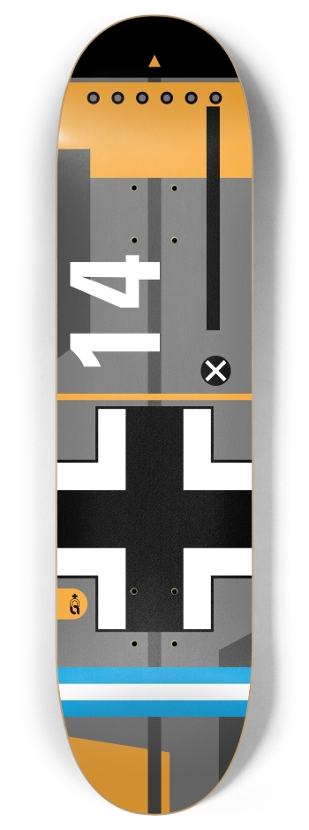 plans_bf109 8 Inch Skateboard Deck