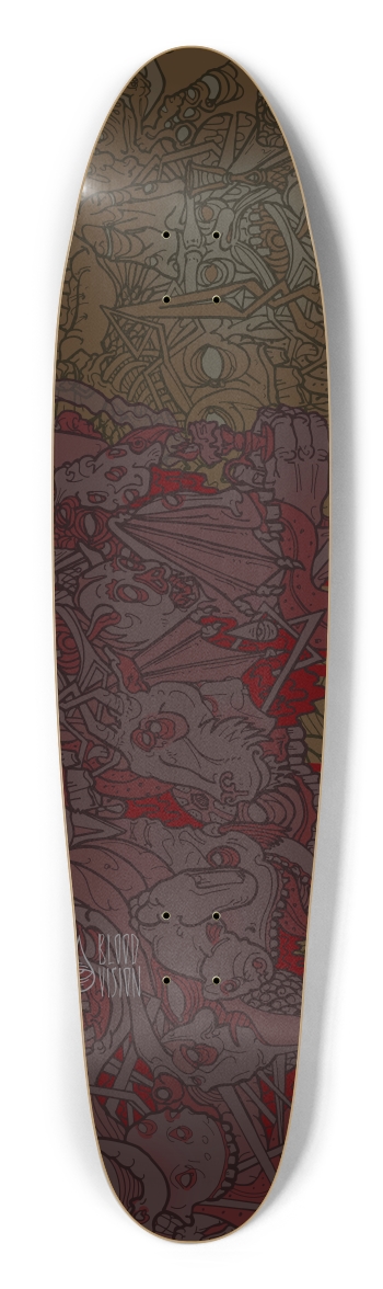 bloodvision sorcery Longboard Shape