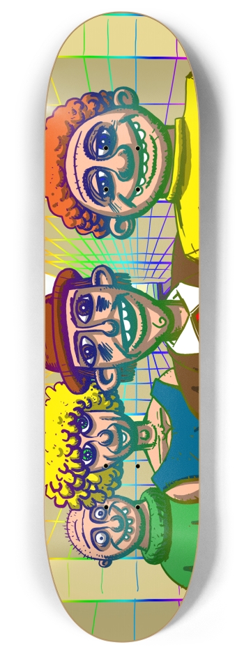 shiny happy people 8 Inch Skateboard Deck