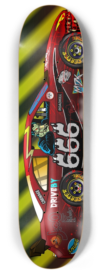 death race 8 Inch Skateboard Deck