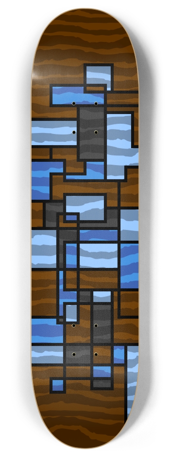 Brown Rauhaus 8 Inch Skateboard Deck