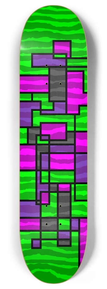 Green Rauhaus 8 Inch Skateboard Deck