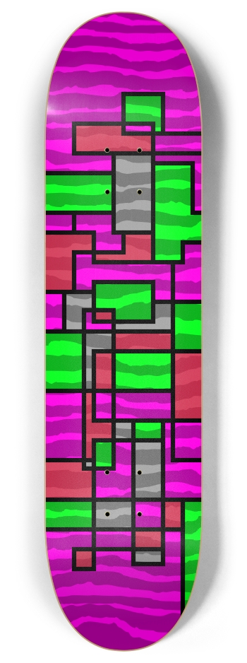 Pink Rauhaus 8 Inch Skateboard Deck