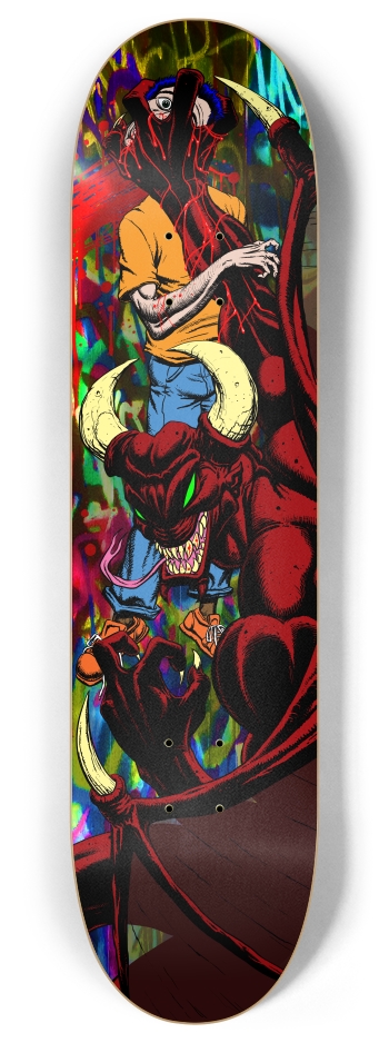 demon death variant 8 Inch Skateboard Deck