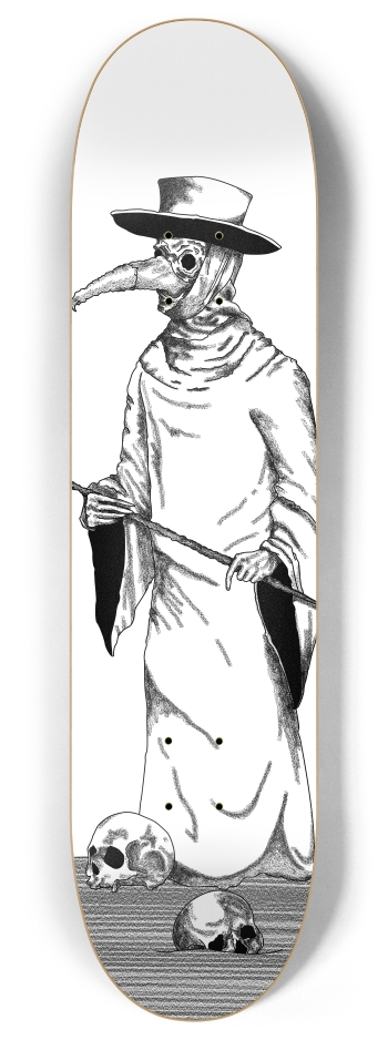 Plague Doctor 8 Inch Skateboard Deck