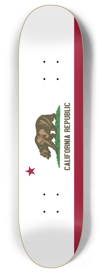 California Flag 8 Inch Skateboard Deck