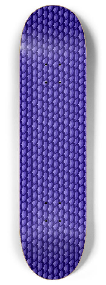 Blue Scales 8 Inch Skateboard Deck
