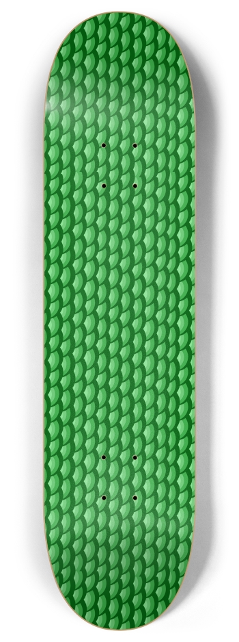 Green Scales 8 Inch Skateboard Deck