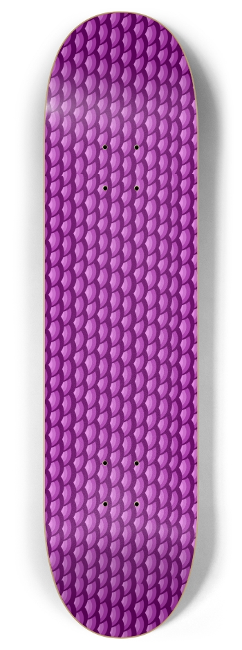 Purple Scales 8 Inch Skateboard Deck