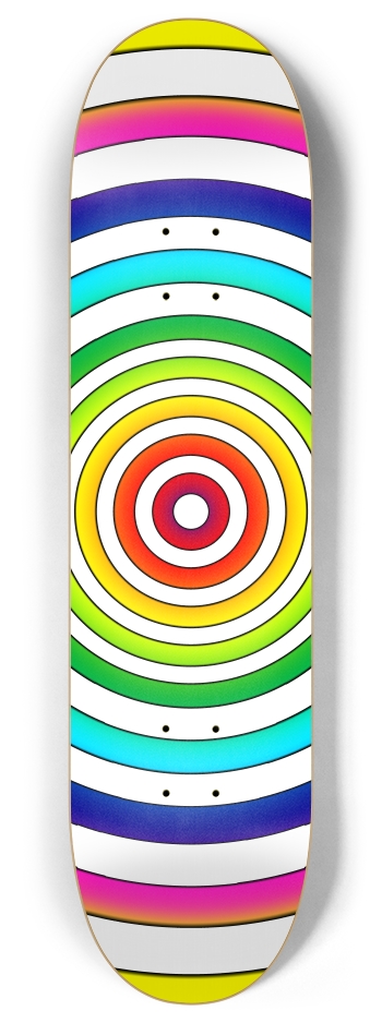 Color Circles 8 Inch Skateboard Deck