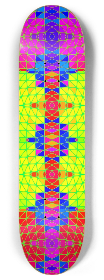 Triangle Grid 8 Inch Skateboard Deck