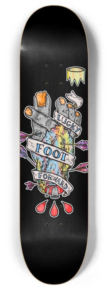 lucky foot 8 Inch Skateboard Deck
