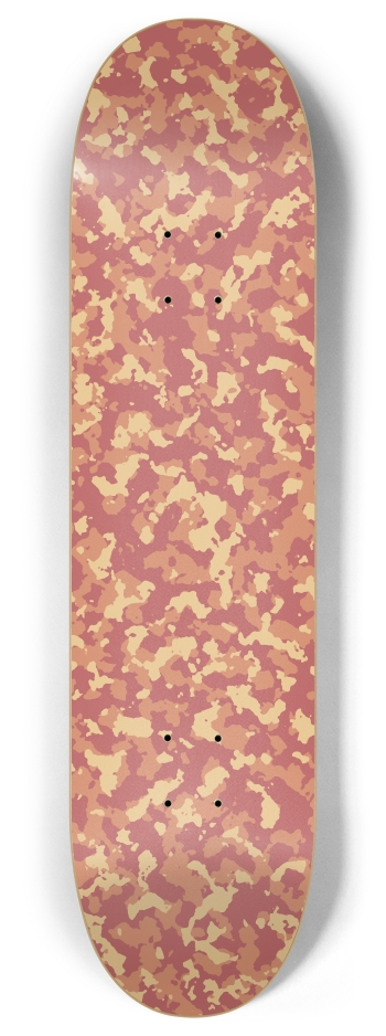 Red Camo 8 Inch Skateboard Deck