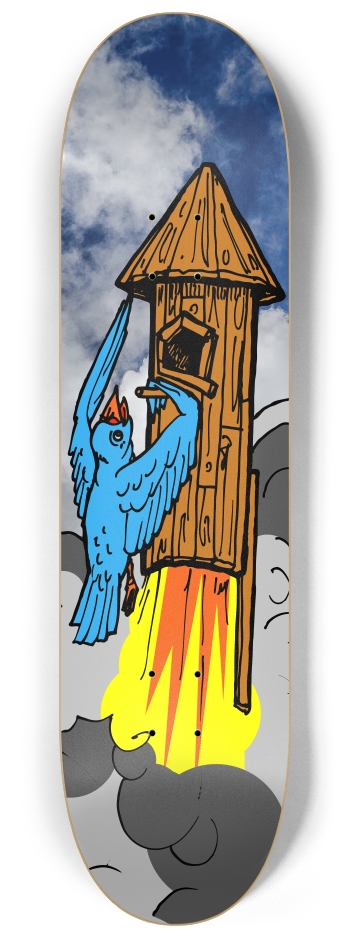 bird rocket 8-1/4 Skateboard Deck