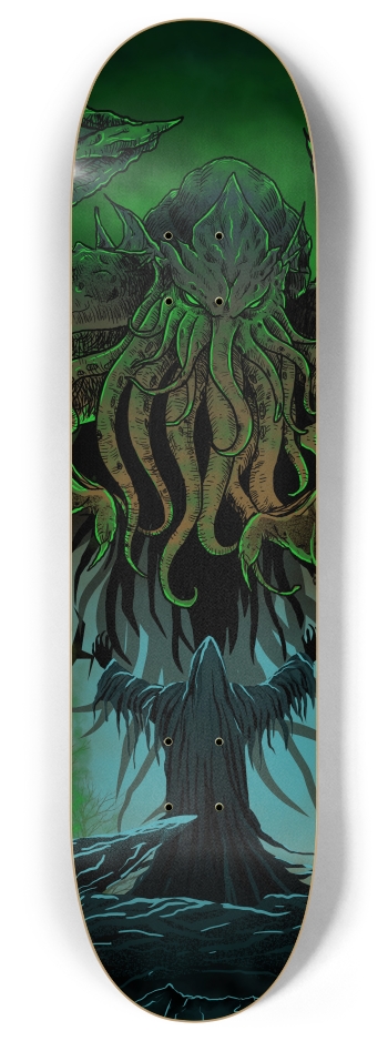 Praise Cthulhu 8 Inch Skateboard Deck