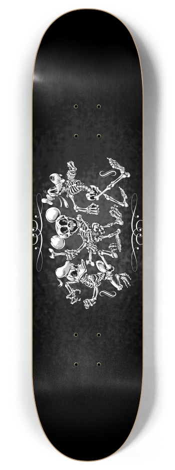 Famous Skeletons 8 Inch Skateboard Deck