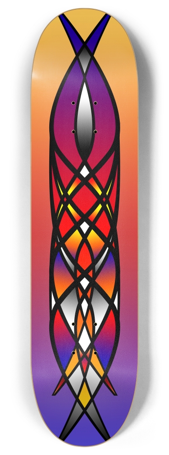 Abstract  8 Inch Skateboard Deck