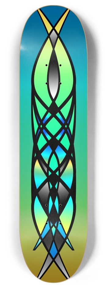 Abstract 2 8 Inch Skateboard Deck