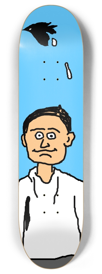 BIRD POOP-TRANSPARENT SHIRT 8 Inch Skateboard Deck