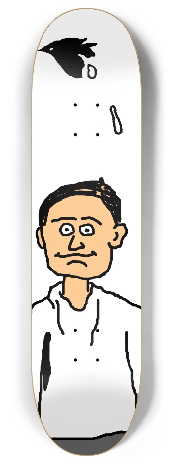 BIRD POOP-TRANSPARENT EVERYTHING 8 Inch Skateboard Deck