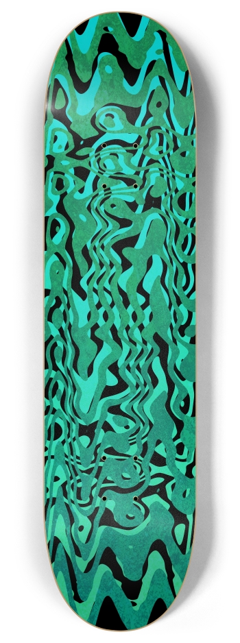 green warped 8 Inch Skateboard Deck