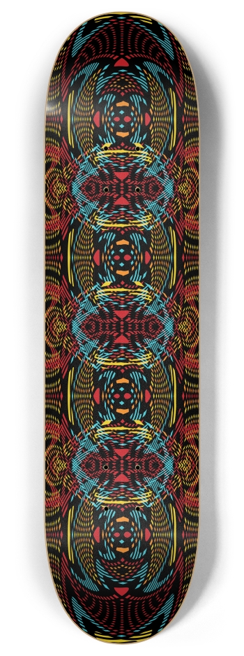Psychedelic Colors 8 Inch Skateboard Deck