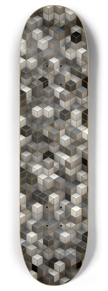 Cubical 8 Inch Skateboard Deck