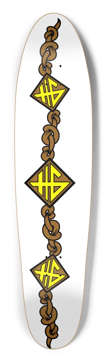 Snow Brown Longboard Shape