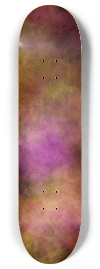 Orange Pink Smoke 8 Inch Skateboard Deck