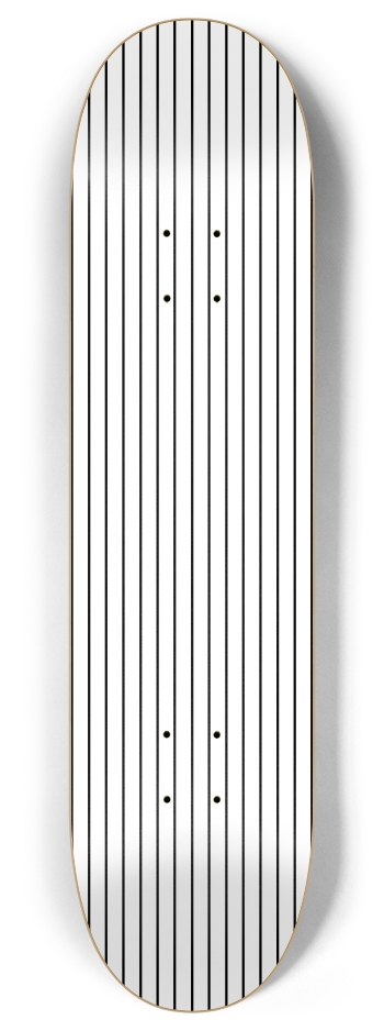 black-pinstripe 8 Inch Skateboard Deck