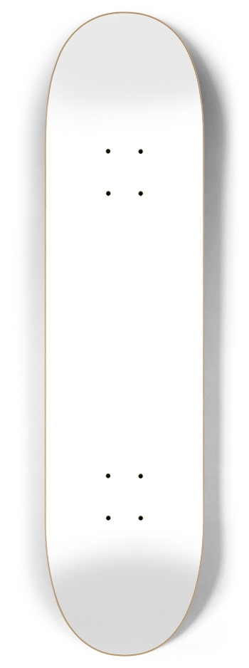 white-pinstripe 8 Inch Skateboard Deck