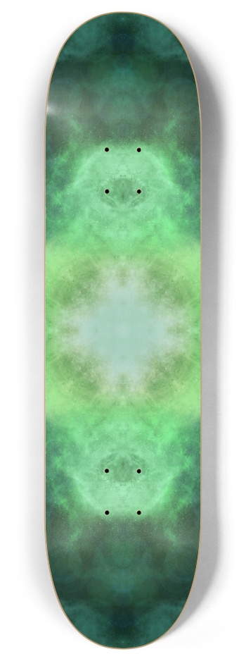 Green Nebulas 8 Inch Skateboard Deck