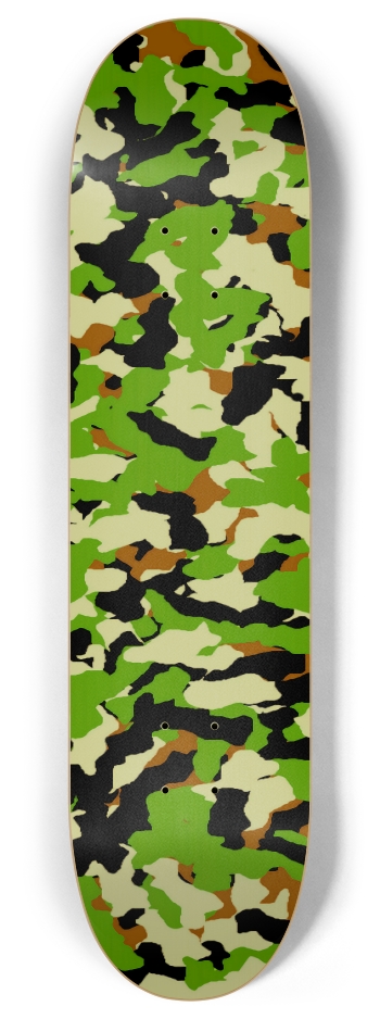 Marine Camo Green Woodland 8 Inch Skateboard Deck