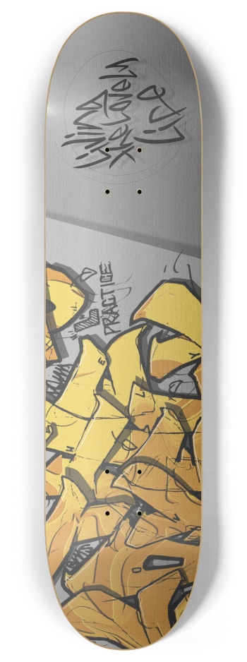 DAY 407 2. rhinosaurarts 8 Inch Skateboard Deck